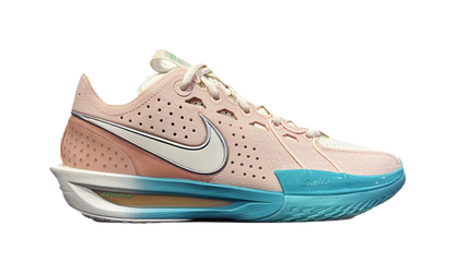 Nike G.T. Cut 3 Anti Slip Wear Resistant Low Top Basketball Shoes Mens Pink Blue vjkicks