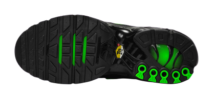 Nike Air Max Plus Abrasion Resistant Low top Training Casual Running Shoes Mens Black Green vjkicks