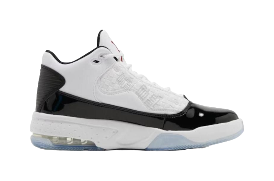 Jordan Max Aura 2 White Black Gym Red vjkicks