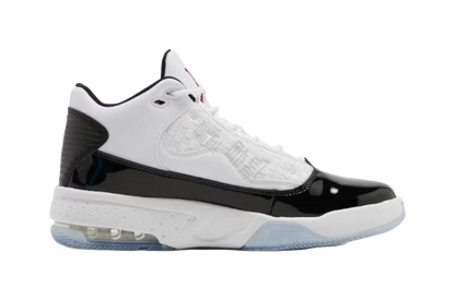 Jordan Max Aura 2 White Black Gym Red vjkicks