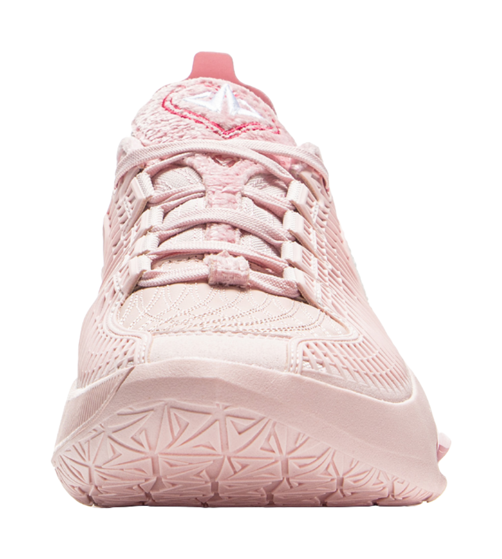 LiNing JB3 Coverage Anti Rollover Low top Basketball Shoes Mens Light Pink vjkicks