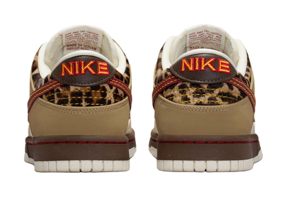 Nike Dunk Low top Skateboard Shoes Womens Beige Red vjkicks