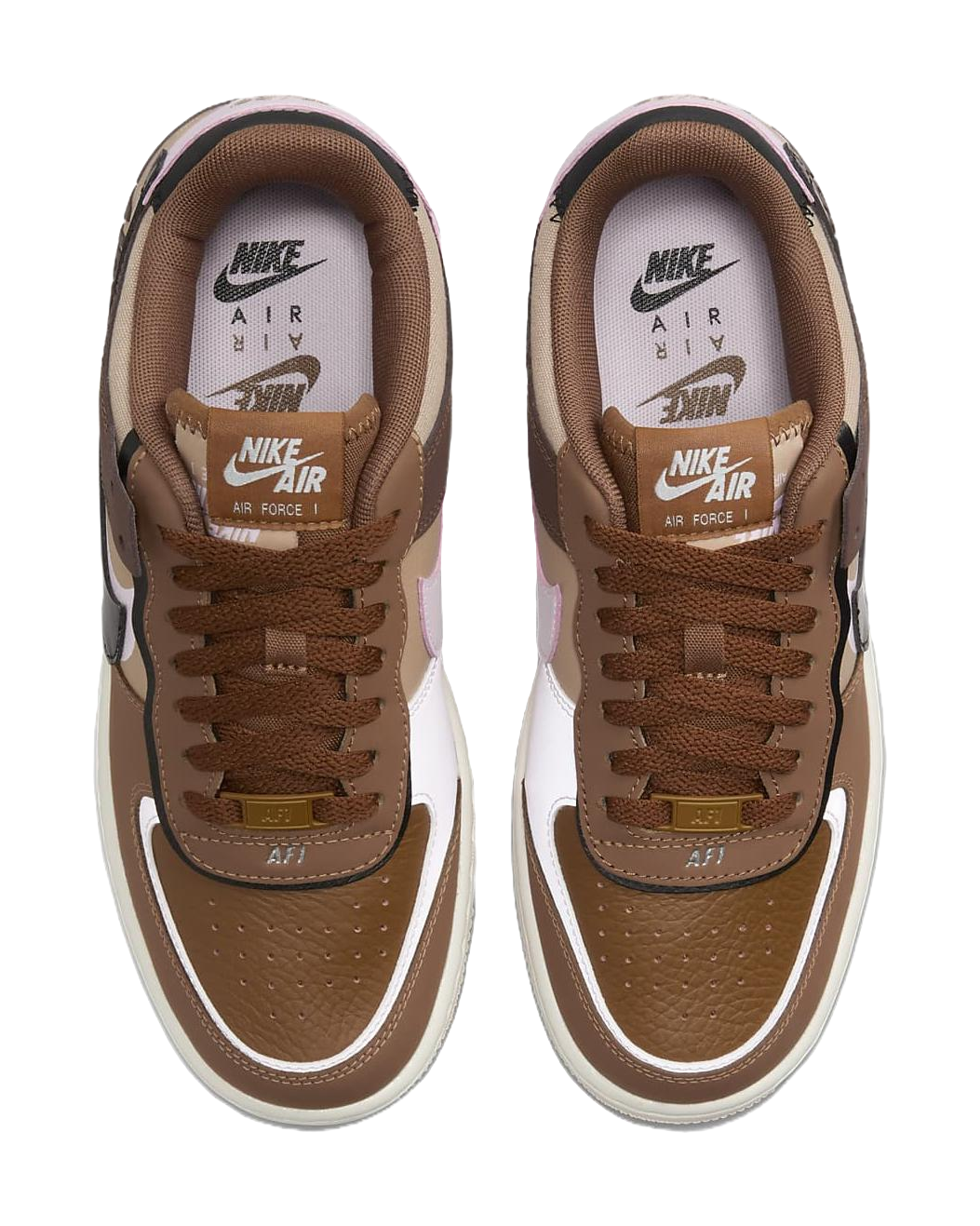 Nike Air Force 1 Low Shadow Light British Tan Pink Foam Womens vjkicks