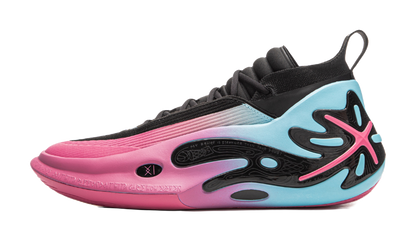 LINING Wow11 Basketball Shoes Mens Mid top Black Pink vjkicks