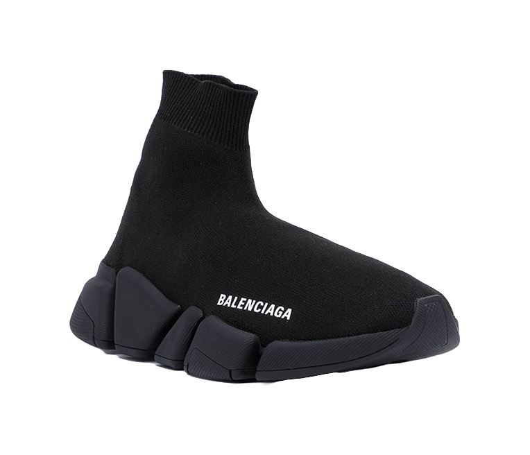 Balenciaga Speed 2.0 Shiny Black Womens vjkicks