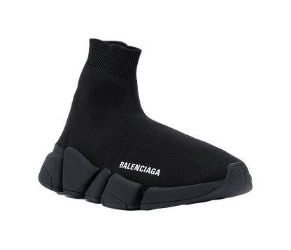 Balenciaga Speed 2.0 Shiny Black Womens vjkicks