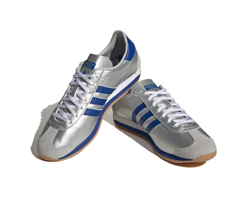 Adidas Country OG Matte Silver Bright Blue vjkicks