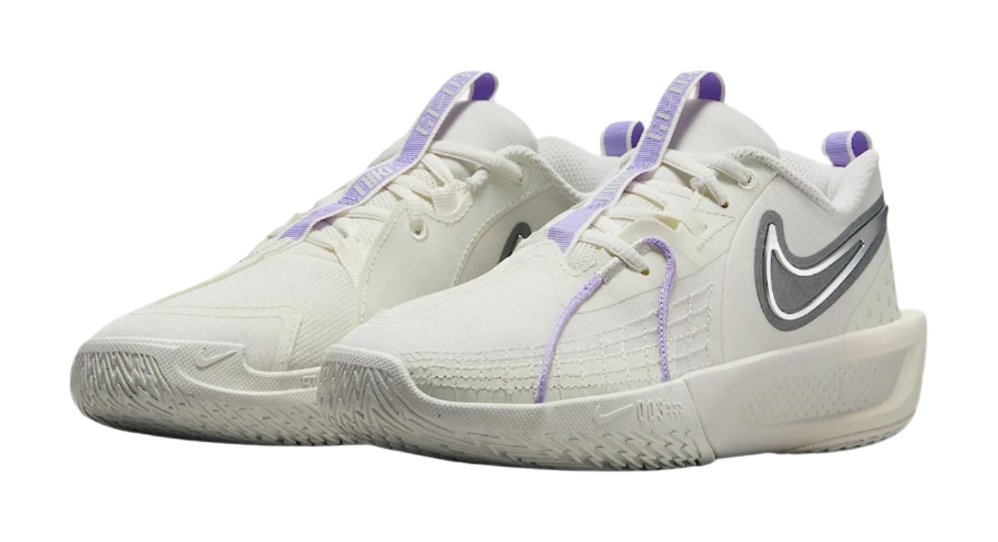 Nike G.T. Cut 3 Shock Absorbers With Slip Resistant Features Low Top Childrens Basketball Shoes Light Gray Kids vjkicks