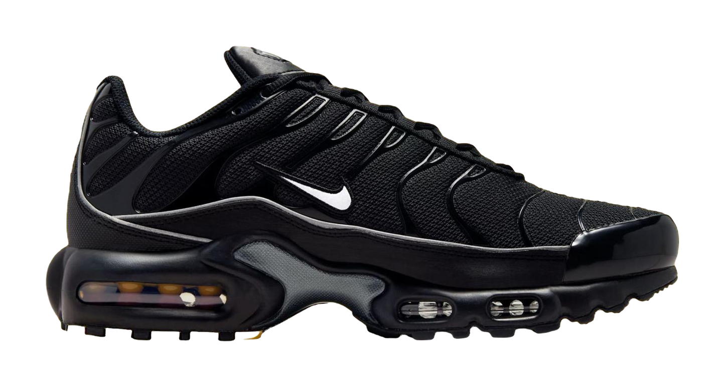 Nike Air Max Plus Support Running Shoes Unisex Black White vjkicks