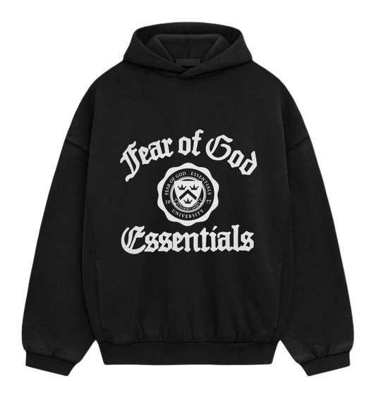 Fear Of God Essentials Heavy Fleece Vintage Shrunken Hoodie vjkicks