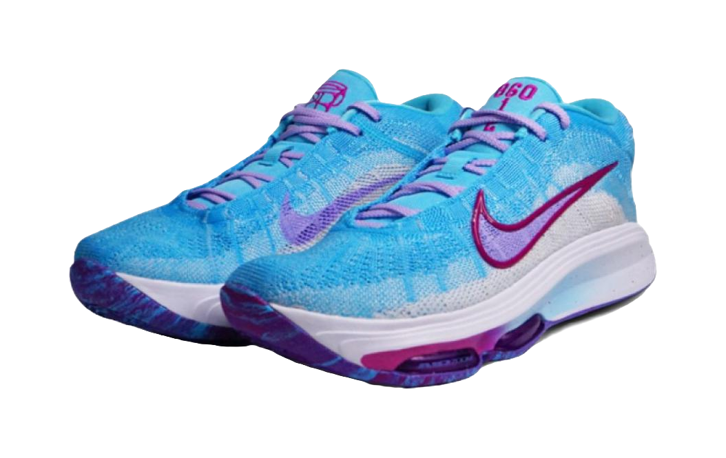 Nike G.T. Hustle Anti-Slip Wear-Resistant Mid-Top Basketball Shoes Mens Blue vjkicks