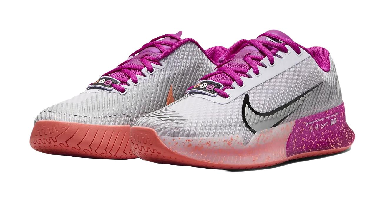 Nike Court Vapor 11 Hc Premium Barely Grape Vivid Grape Light Wild Mango Metallic Silver Womens vjkicks