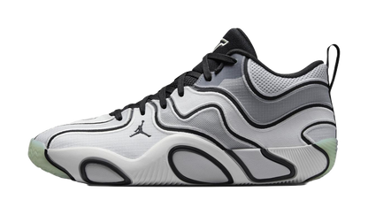 Jordan Tatum 3 Anti-Slip Wear-Resistant Mid-Top Basketball Shoes Unisex White Gray vjkicks