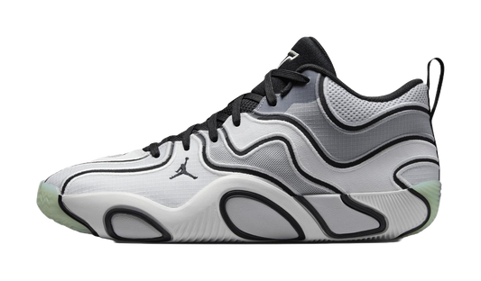 Jordan Tatum 3 Anti-Slip Wear-Resistant Mid-Top Basketball Shoes Unisex White Gray vjkicks