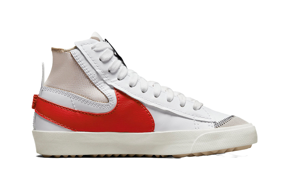 Nike Blazer Mid 77 Jumbo White Habanero Red vjkicks