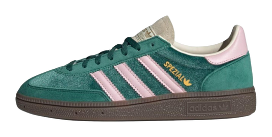 Adidas Womens Handball Spezial Collegiate Green Pink Velvet Womens vjkicks
