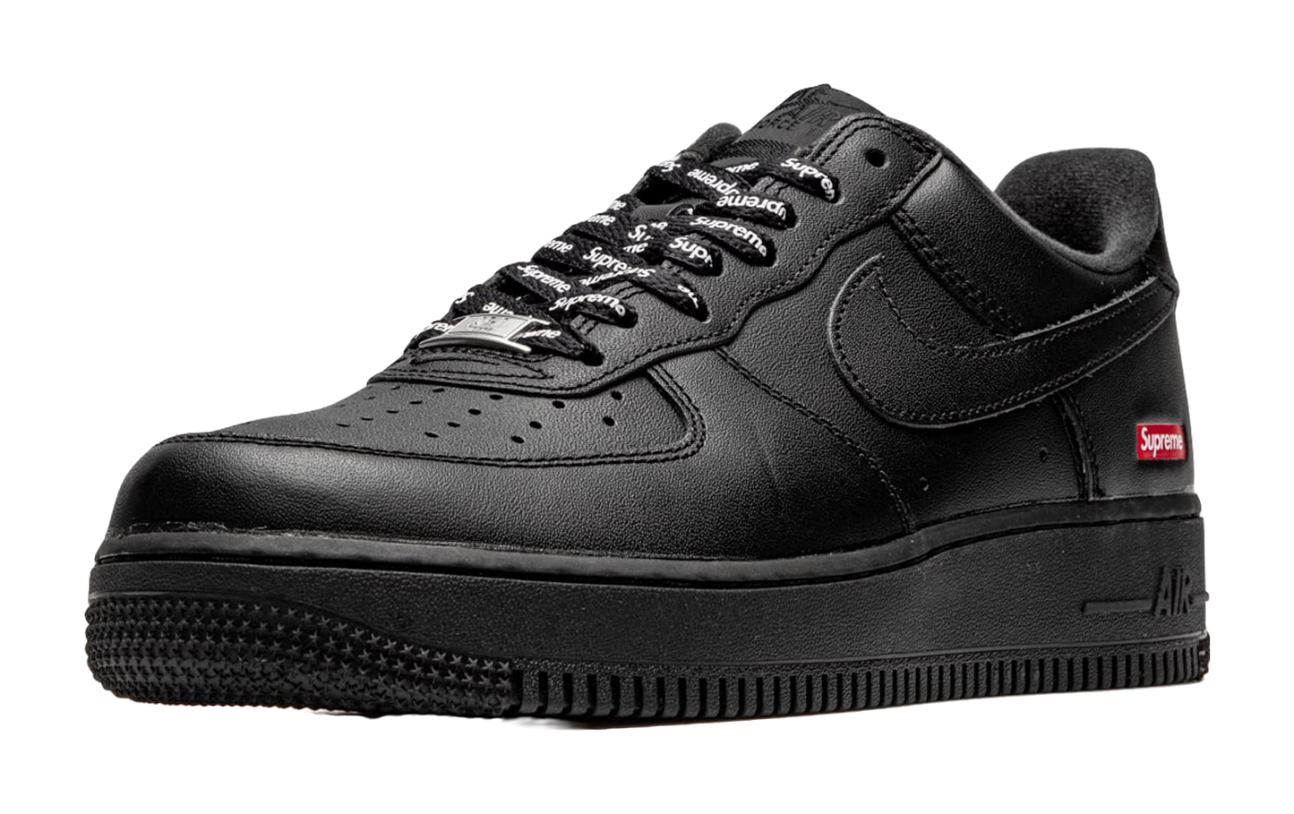 Nike X Supreme Air Force 1 Low Box Logo Black vjkicks