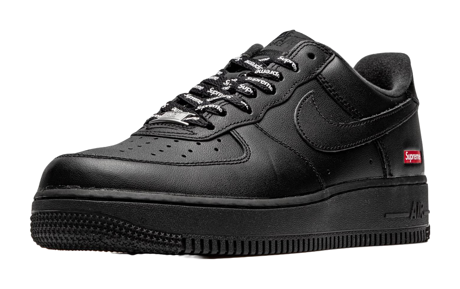 Nike X Supreme Air Force 1 Low Box Logo Black vjkicks