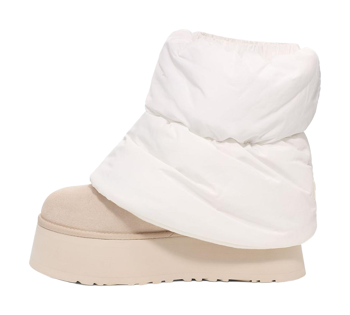 UGG Classic Mini Dipper Puffer Boot White Ceramic Womens vjkicks