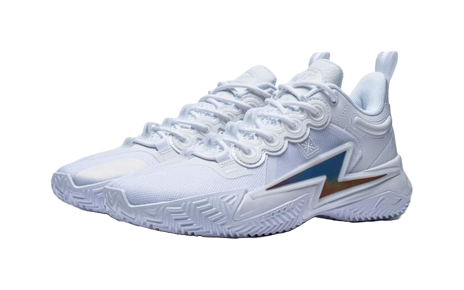 LiNing Son Of Flash Abrasion Resistant Breathable Low top Basketball Shoes Mens White vjkicks