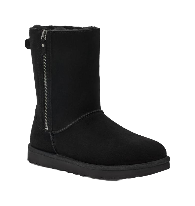 UGG Classic Short Zip Black Womens vjkicks