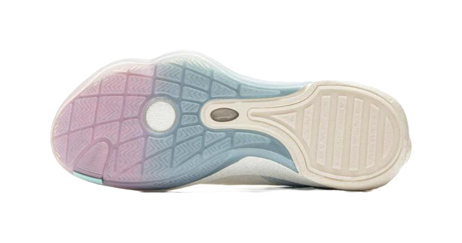 LiNing Abrasion Resistant Slip Resistant Low Top Basketball Shoes Mens White Blue vjkicks