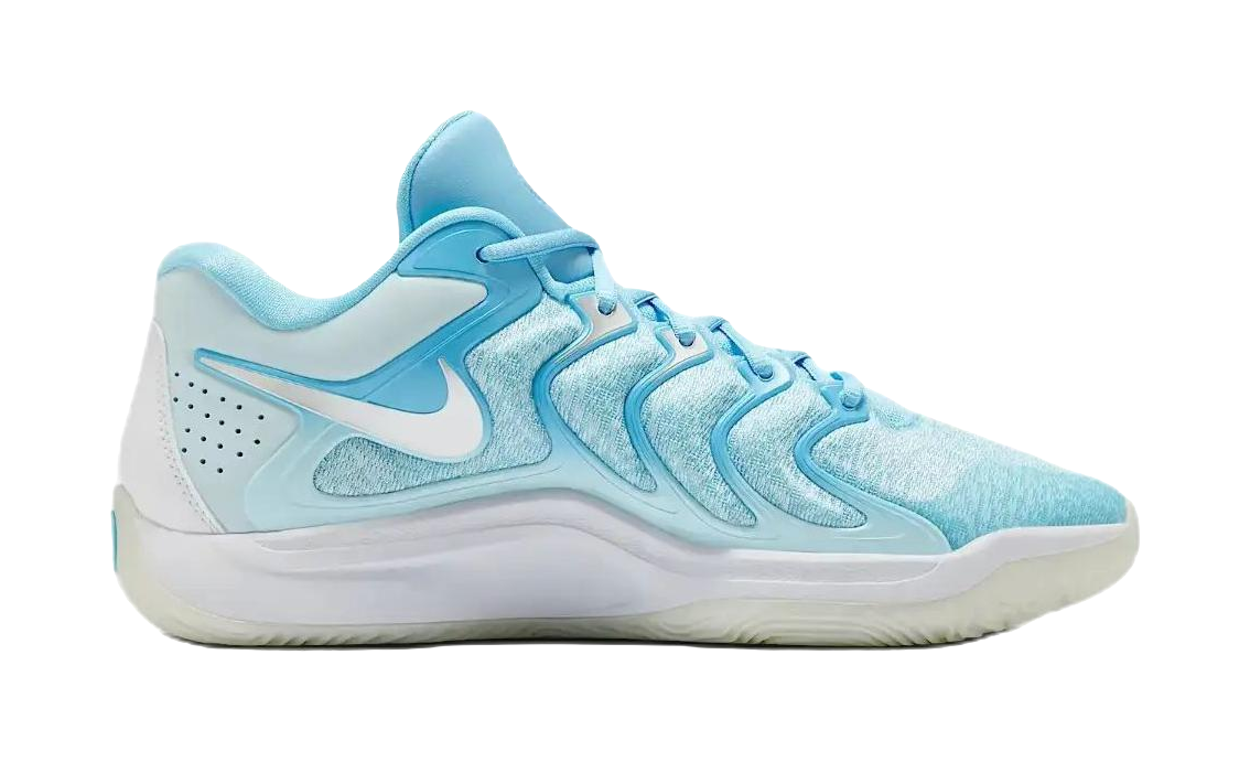 Nike KD 17 Anti-Slip Wear-Resistant Low-Top Basketball Shoes Mens Blue vjkicks