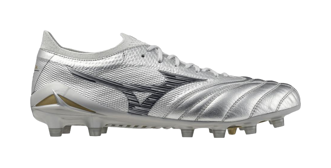 Mizuno Morelia Neo 4 FG Firm Ground Slip Resistant Abrasion Resistant Soccer Shoes Unisex Silver vjkicks