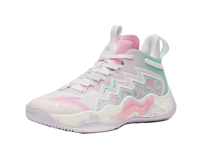 ANTA Magic Cement Bubble Outfield Basketball Shoes White Pink vjkicks