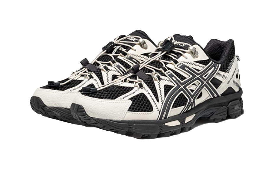 Asics Gel Kahana 8 FL Low Top Casual Trail Running City Commute Running Shoes Mens Black White vjkicks