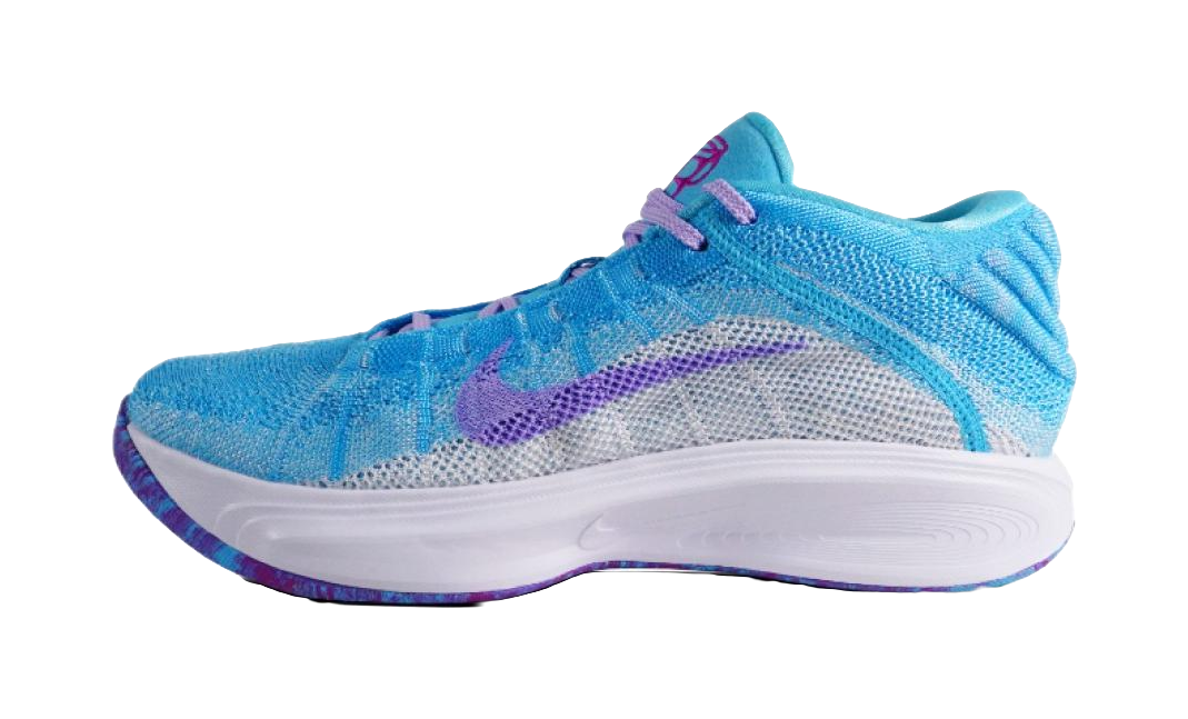 Nike G.T. Hustle Anti-Slip Wear-Resistant Mid-Top Basketball Shoes Mens Blue vjkicks