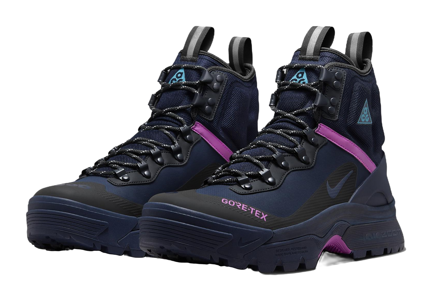 Nike Acg Air Zoom Gaiadome Gore Tex Obsidian Hyper Violet vjkicks