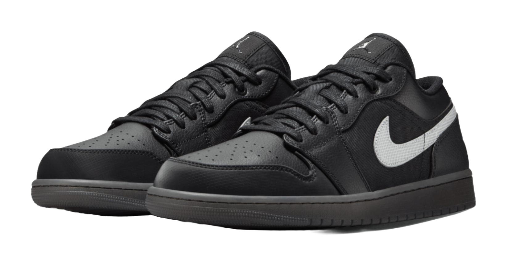 Jordan 1 Low Black White Dark Smoke Grey vjkicks