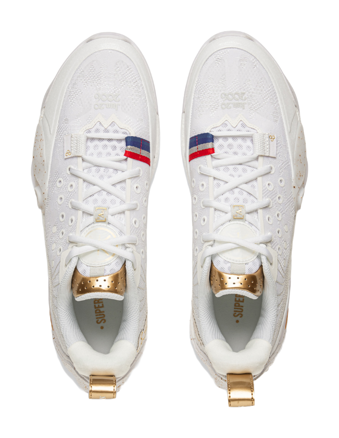 LiNing Anti Slip Wear Resistant Low Top Basketball Shoes Mens White vjkicks