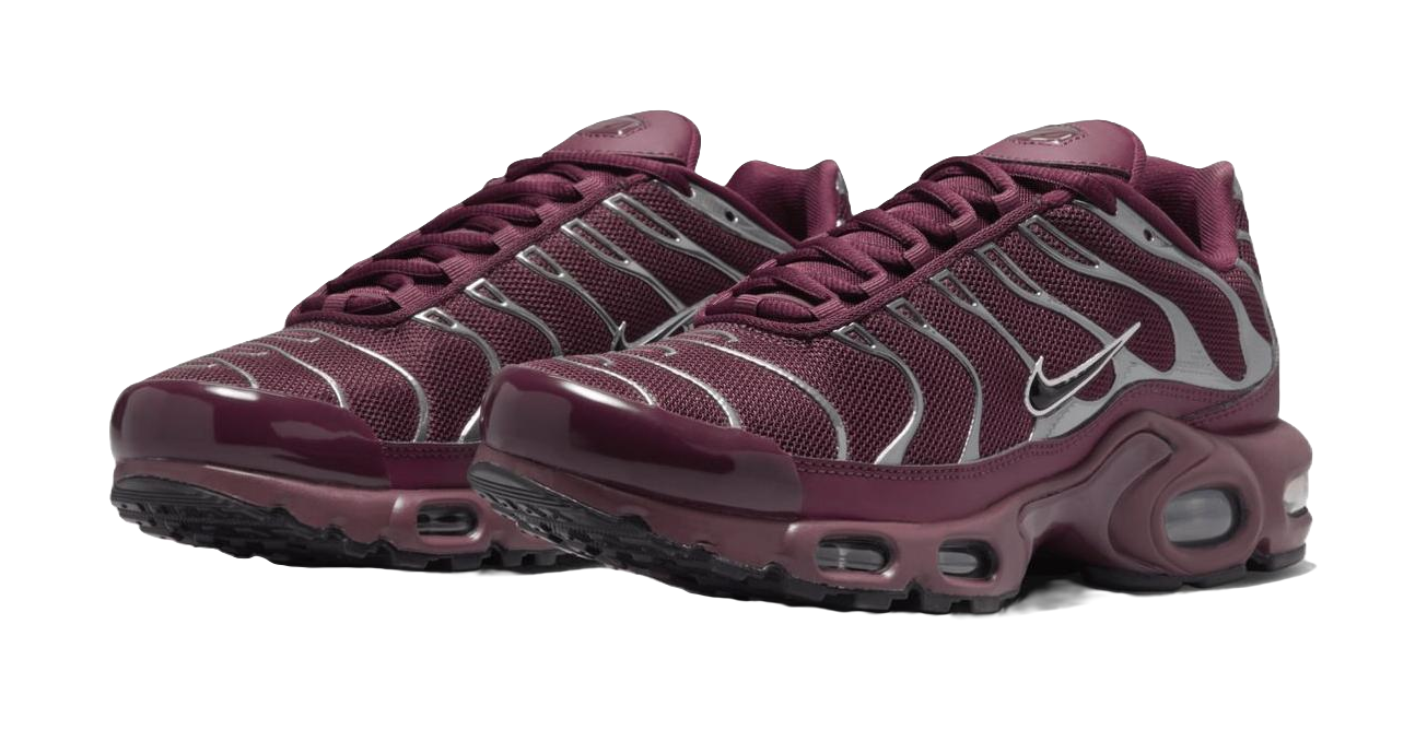 Nike Air Max Plus Se Night Maroon Metallic Silver Womens vjkicks