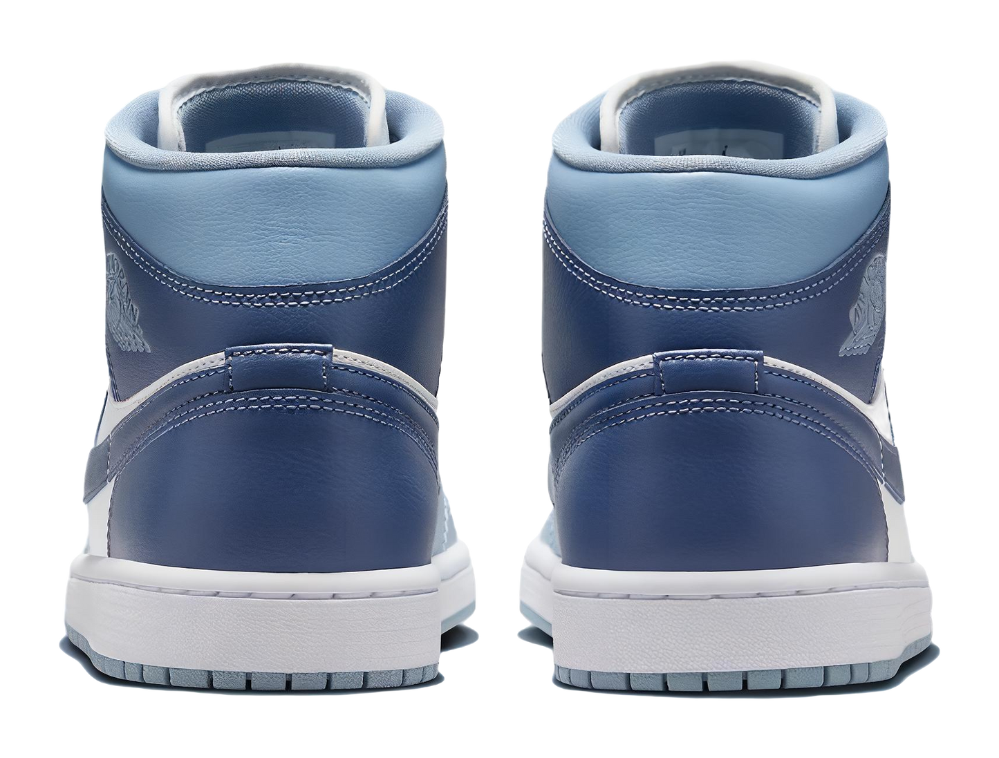 Air Jordan 1 Mid Sail Diffused Blue Womens vjkicks