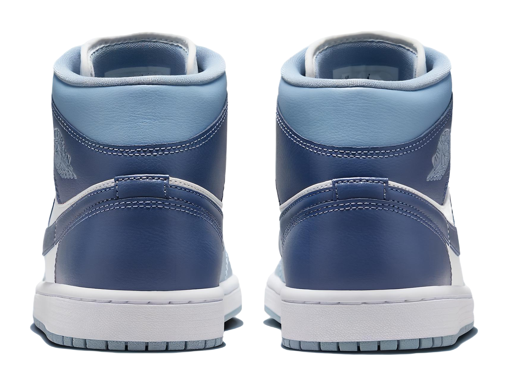 Air Jordan 1 Mid Sail Diffused Blue Womens vjkicks