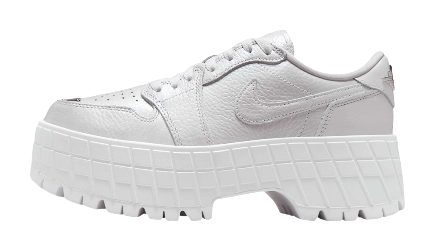 Jordan 1 Brooklyn Low White Metallic Silver Womens vjkicks