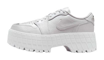 Jordan 1 Brooklyn Low White Metallic Silver Womens vjkicks