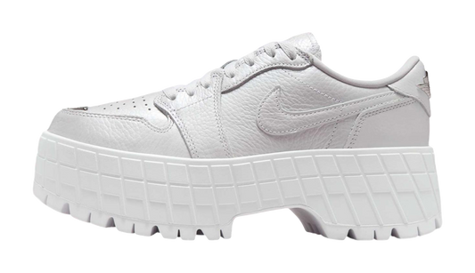 Jordan 1 Brooklyn Low White Metallic Silver Womens vjkicks