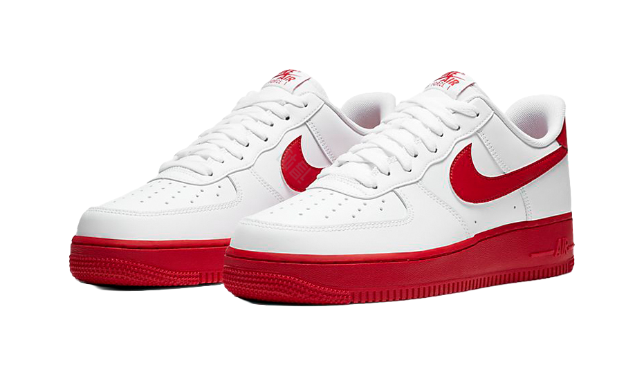 Nike Air Force 1 Low White Red Midsole vjkicks