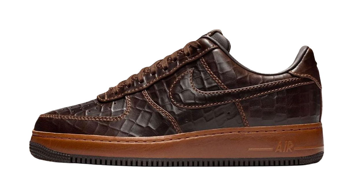 Nike Air Force 1 Low top Skateboard Shoes Mens Brown Black vjkicks
