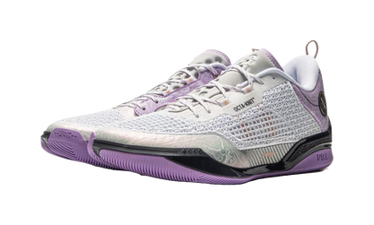 LiNing Wade 808 4 Ultra Anti-Slip Wear-Resistant Low-Top Basketball Shoes Mens White Purple vjkicks