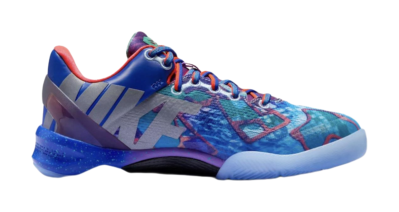 Nike Kobe 8 Slip Resistant Shock Absorbers Low Top Childrens Basketball Shoes Orange/Blue/Green/Red vjkicks