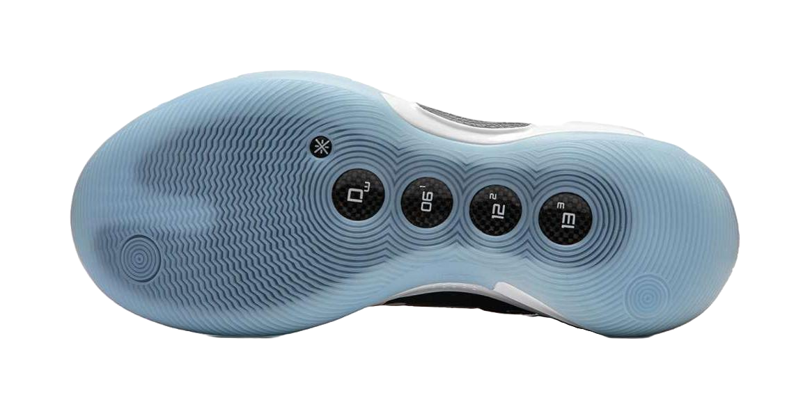 LiNing WOW 10 Cushioning, Wear Resistant Low top Basketball Shoes Mens Black White Blue vjkicks