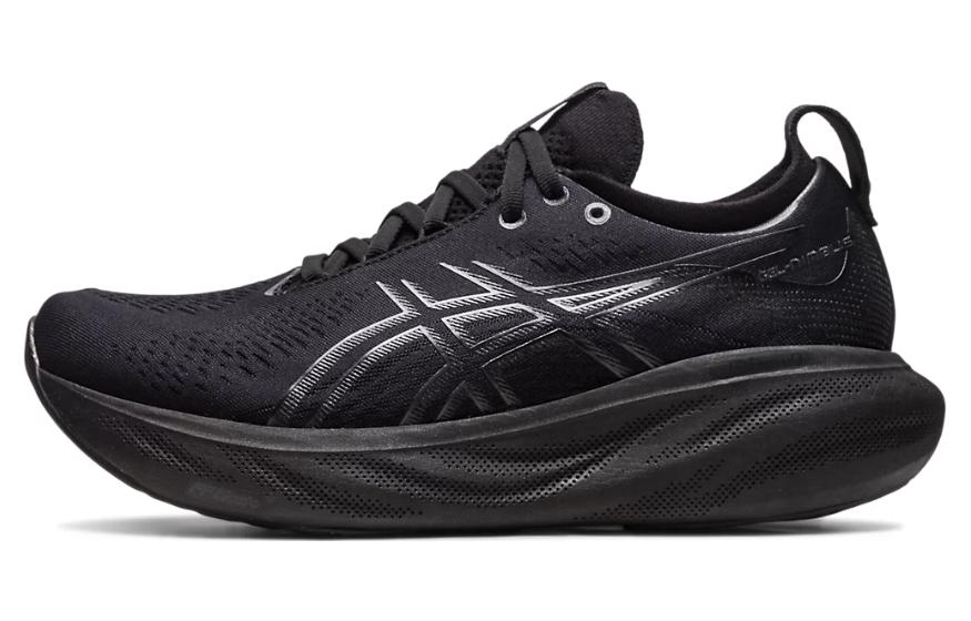 ASICS Gel Nimbus 25 Black Graphite Grey Womens vjkicks