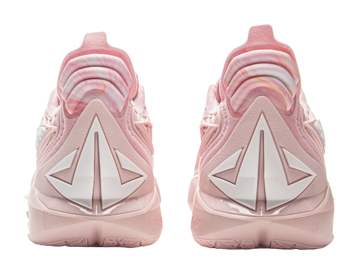 LiNing JB3 Coverage Anti Rollover Low top Basketball Shoes Mens Light Pink vjkicks