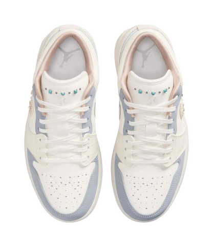 Jordan Air Jordan 1 Abrasion Resistant Low Top Vintage Basketball Shoes Womens Ecru vjkicks