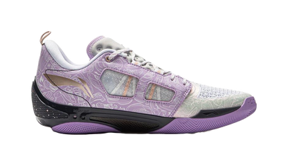 LiNing Wade 808 4 Ultra Anti-Slip Wear-Resistant Low-Top Basketball Shoes Mens White Purple vjkicks