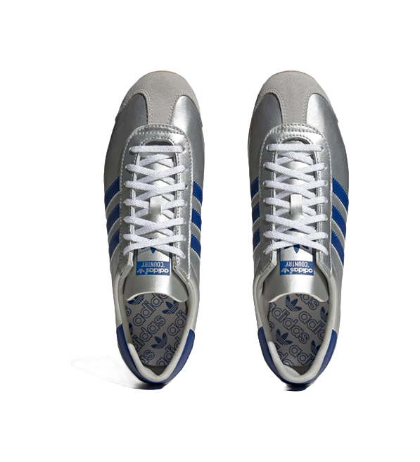Adidas Country OG Matte Silver Bright Blue vjkicks